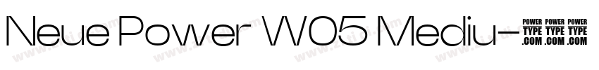 Neue Power W05 Mediu字体转换